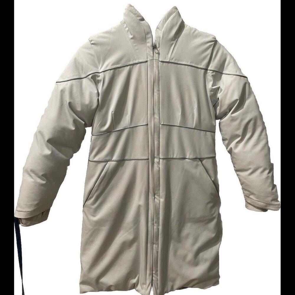 Columbia x Disney Frozen Jacket Womens Medium White Goose Down Full Length Elsa